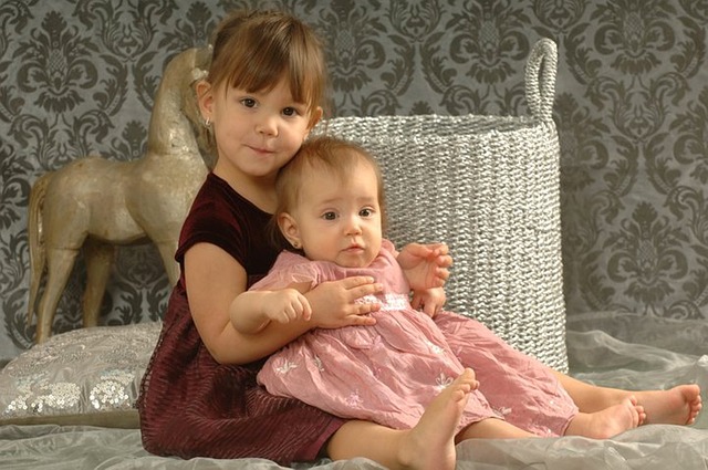 女孩们, 孩子们, 可爱, 笑脸